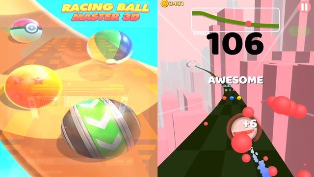 Racing Ball Master 3D Vs Color Road Android iOS Gameplay - 317 смотреть онлайн