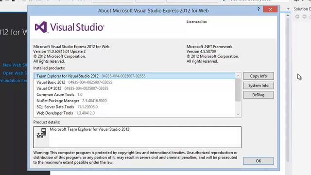 ASP.NET 4.5 Essential Skills Lesson 1-2: Check your Visual Studio and Windows version смотреть онлайн