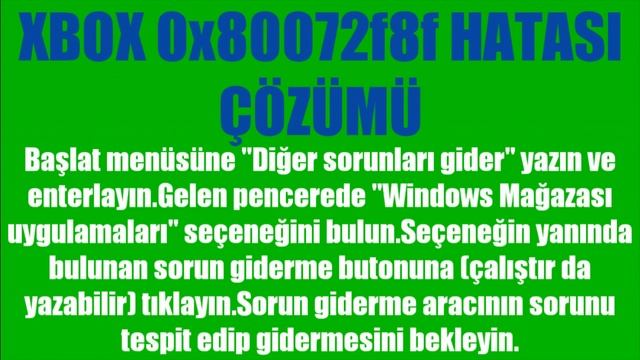 XBOX 0×80072f8f Hatası Çözümü смотреть онлайн