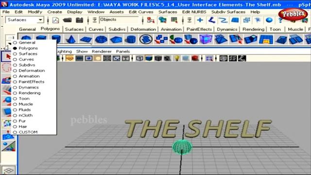 Interface Elements || Autodesk Maya || 3D Objects || Maya Tutorial смотреть онлайн