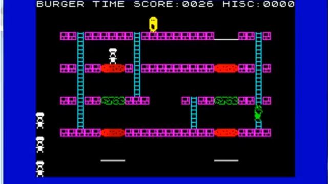 Burger Time - ZX Spectrum - emulador Unreal Speccy Portable 0.0.57 - probado Windows 7 x64 смотреть онлайн