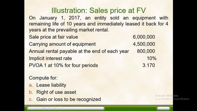 CAC_Lease Accounting_Part 2:Finance Lease Lessor_Sale and Leaseback смотреть онлайн