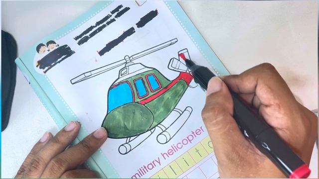 Coloring Military Helicopter It's Really Amazing‼️