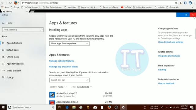 How to remove SEARCH bar from top of screen in hindi | Windows 7 8 10 смотреть онлайн