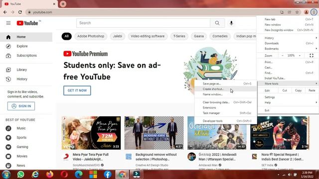 How to install YouTube App for laptop in window 10 or PC || Install YouTube app in laptop #tech смотреть онлайн
