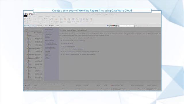 Tips & Tricks: Create a sync copy of Working Papers files using CaseWare Cloud смотреть онлайн