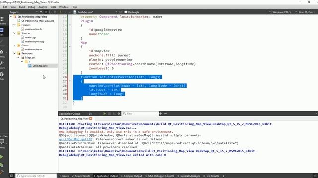 QQuickWidget | Set Geo Location | Qt QML Map | Google Map | Qt C++ | Qt Creator | Qt Tutorial