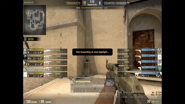 CS GO PandaPower going BEAST MODE смотреть онлайн