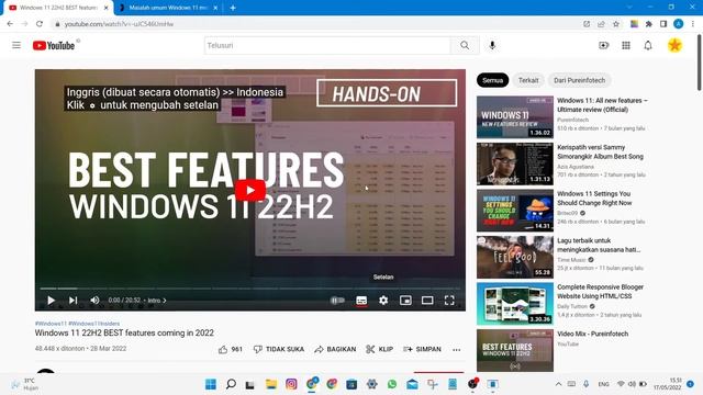 Windows 11 22H2 akan Mulai Update Tanggal 24 Mei 2022 смотреть онлайн