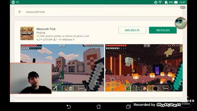 Cum sa instalezi minecraft gratis/google play/android!! смотреть онлайн