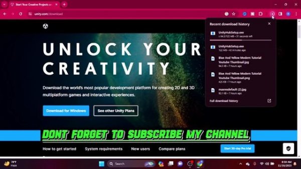 How To Download Unity Game  Engine for PC  2024 |Unity Hub Games