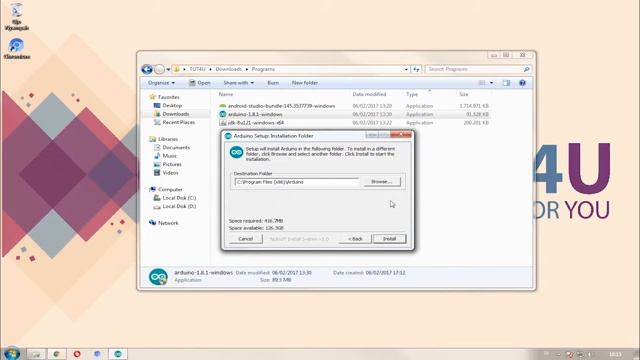 Windows - Cara Install Arduino IDE v1.8 смотреть онлайн
