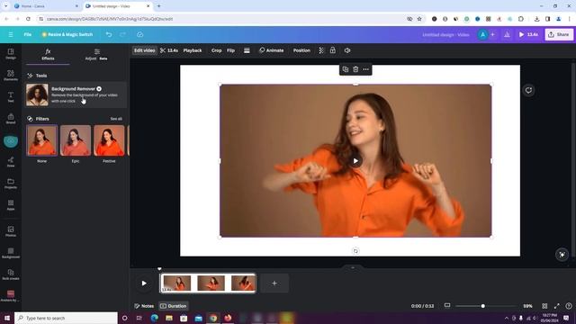How To Remove The Background Of A Video In Canva | Canva Tutorial