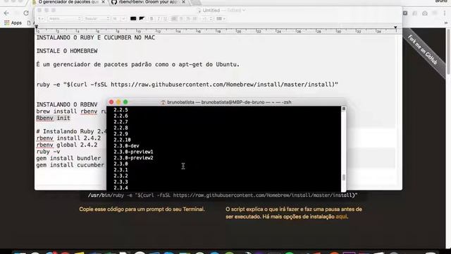 Instalando Ruby e Cucumber no macOS смотреть онлайн