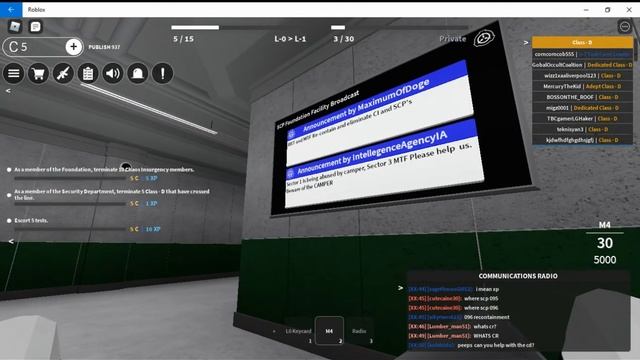 Roblox. SCP : Roleplay server. смотреть онлайн