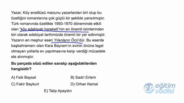 11 Sınıf TDE Multi Soru Bankası 06 Ünite Test 04 Soru Çözümleri смотреть онлайн
