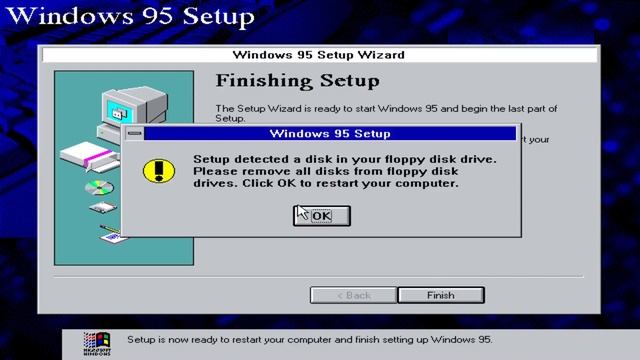 Installing Windows 95 on Windows ME. смотреть онлайн