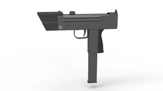 Modified MAC-11 3D model view from the movie Total recall 1990 смотреть онлайн