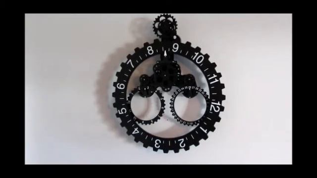Sea Team Mechanical Style Gear Elements Wall Clock смотреть онлайн