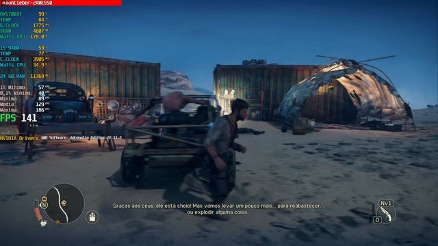 Mad Max, teste EGPU RX5700XT Notebook 2AME550 смотреть онлайн