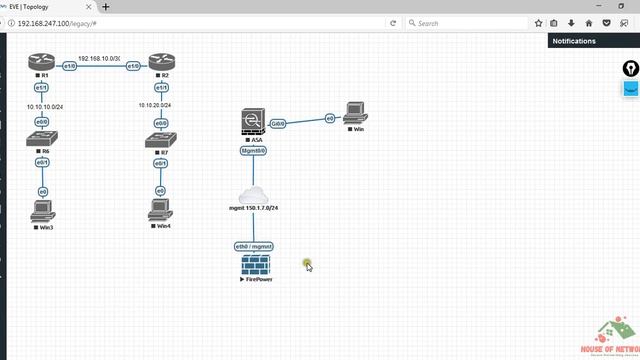 09 Cisco Firepower Management center integration with EVEng FTD || Part 1 || in Bangla || смотреть онлайн