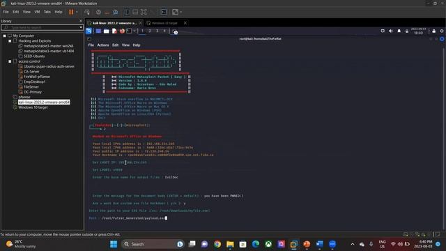 Hacking Windows 10 With Malicious Office Document Using Thefatrat Tool part 2 смотреть онлайн