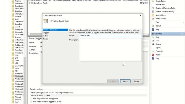 Configuring a weekly windows defender scan смотреть онлайн