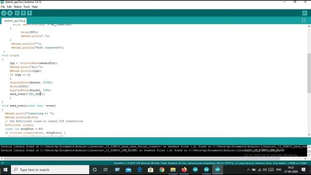 ESP8266 gas cylinder leakage alert call system #esp8266 смотреть онлайн