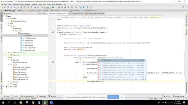 Real time Family GPS Tracker App (Firebase) in Android Studio PART 11 (Register User) смотреть онлайн