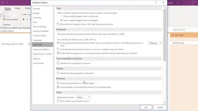 Set Documents to Background in OneNote 2016 смотреть онлайн