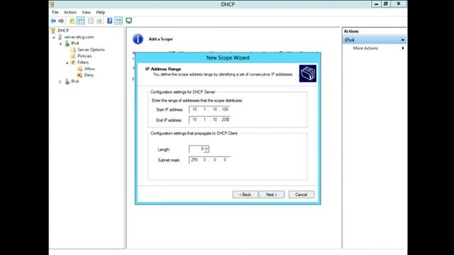 How to Basic DHCP Setup on Windows Server 2012 смотреть онлайн
