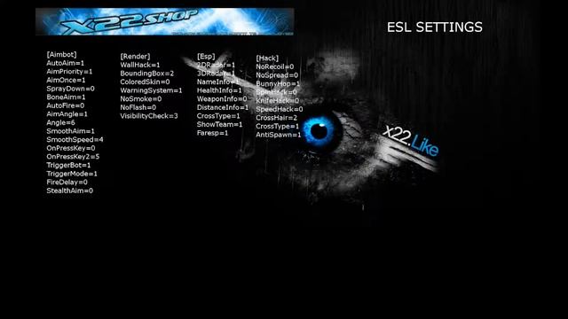 x22 ESL settings xInstantHook 2.0v for CounterStrikeSource [HD 1080] смотреть онлайн