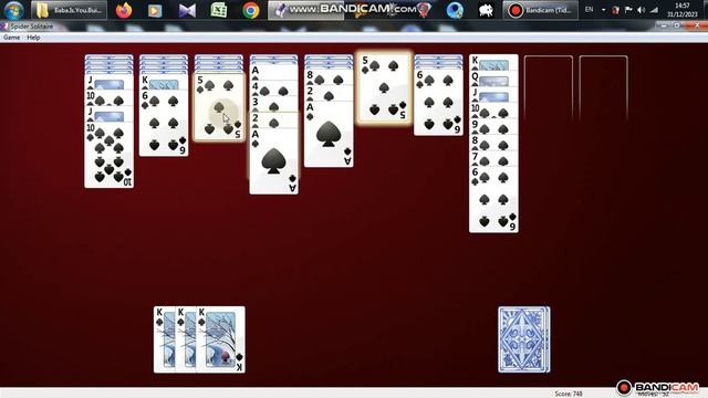 Spider Solitaire In Windows 7 Game 068 смотреть онлайн