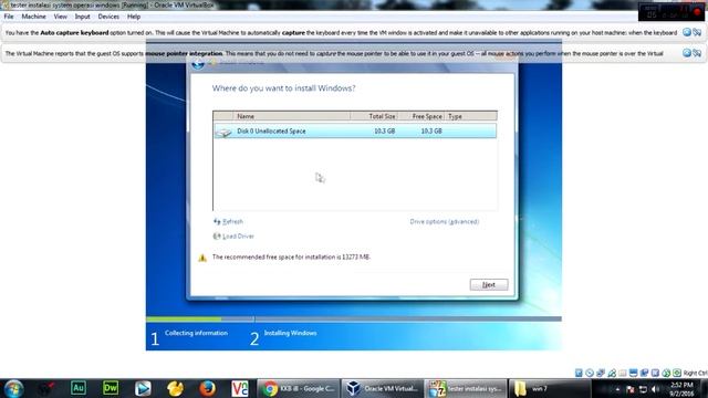 installasi system Operasi Windows 7 64 Bit pada virtual box смотреть онлайн