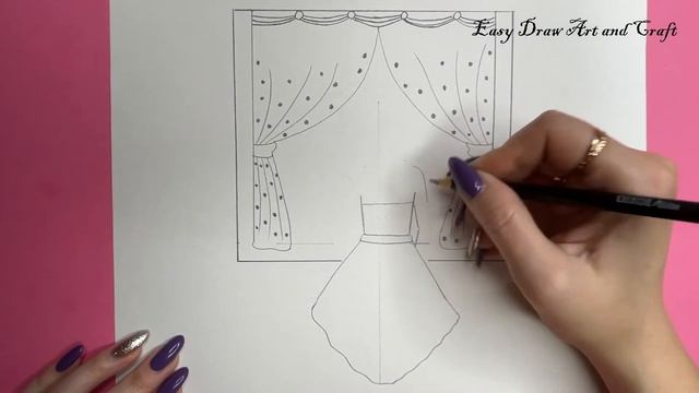 How to draw a girl Looking window rainy season | Step by step Pencil drawing tutorial | Easy drawin смотреть онлайн
