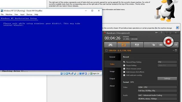 Installing Windows NT 3.51 in VirtualBox смотреть онлайн