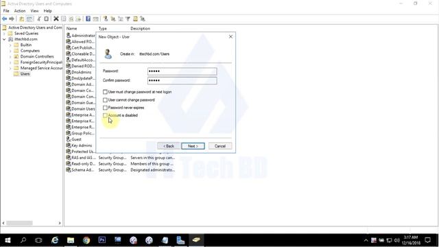 Windows Server 2016 - How to Create Domain User in Windows Server 2016 @06 смотреть онлайн