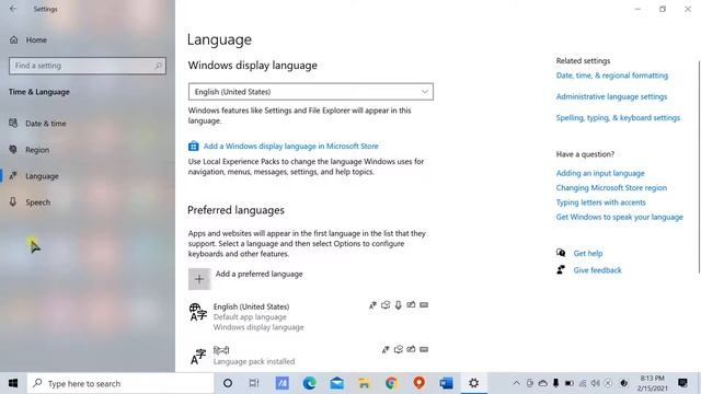 How to change language of PC in windows 10 | Use computer in your own language | смотреть онлайн