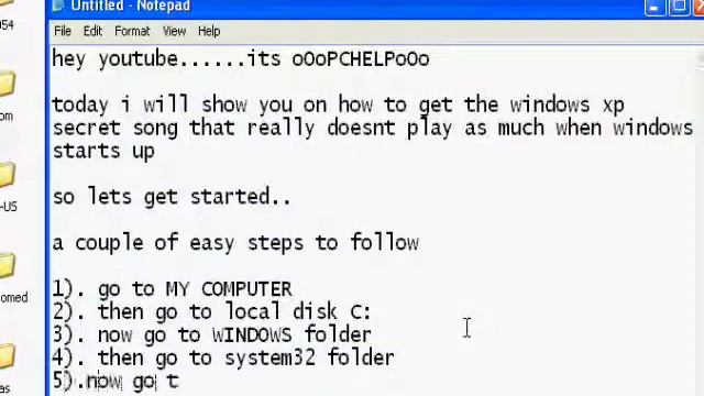 THE SECRET SONG ON WINDOWS XP!!!!!!!!! смотреть онлайн