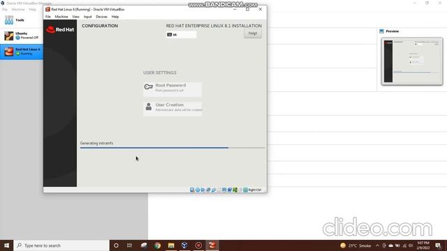 How to install RedHat Linux 8 on Virtualbox 6.2 on window 10 with Guest Additions смотреть онлайн