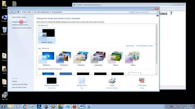 Hide the Recycle Bin Icon in Windows Vista 7 Step By Step Tutorial смотреть онлайн