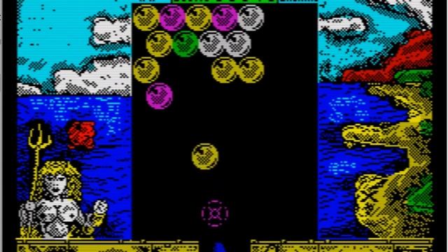 Cannon Bubble - ZX Spectrum +3 - Spectaculator 8.0 emulator смотреть онлайн