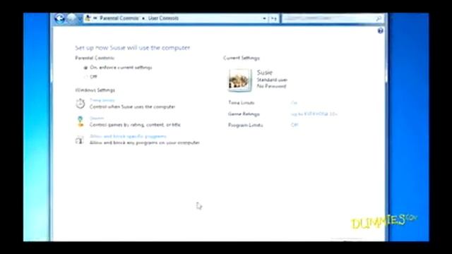 How to Set Up Parental Controls in Windows 7 For Dummies смотреть онлайн