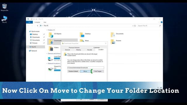 How to change the default download location in Windows 10, 8, 7 смотреть онлайн