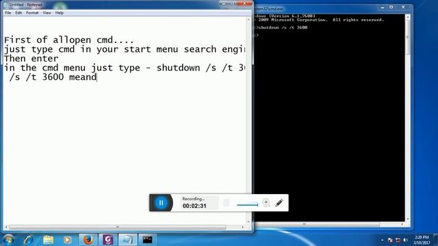 Shutdown timer trick in windows 7, 8, 10 смотреть онлайн