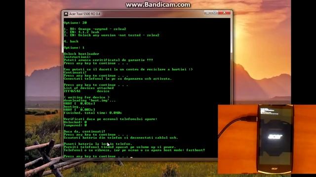 Acer Cloudmobile Unlock Bootloader S500 смотреть онлайн
