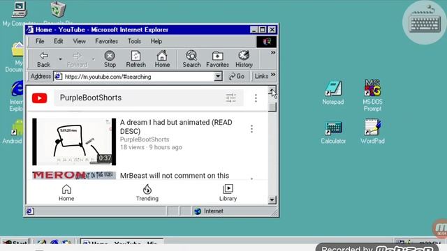 Win 98 Simulator on Samsung I found my YouTube Channel! смотреть онлайн