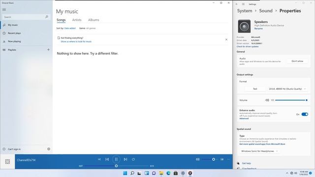 Channel IDs 7.1.4 + Groove Music | Windows Sonic for Headphones | Headphone Binaural Audio смотреть онлайн