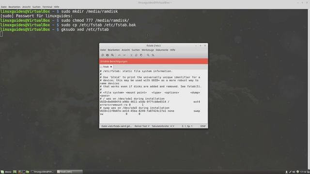 Linux Mint Tutorial: Eine Ramdisk erstellen смотреть онлайн
