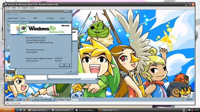 Windows ME Millenium Edition Virtual PC 2004 2007 смотреть онлайн
